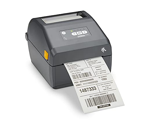 Zebra ZD421 Direct Thermal Desktop Printer 203 dpi Print Width 4-inch USB Ethernet ZD4A042-D01E00EZ