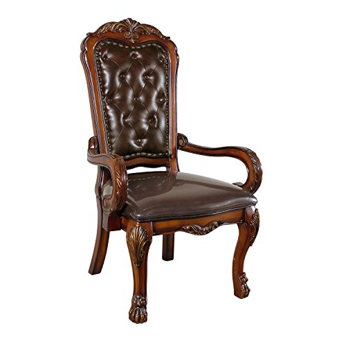 ACME 12170 Dresden Office Chair, Cherry Oak Finish