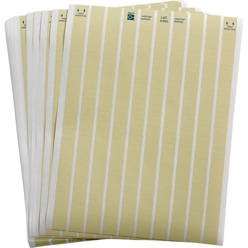 Brady LAT-3-652-10 0.650" Width x 0.250" Height, B-652 High Temperature Polyimide, Matte Finish Amber Laser Printable Label (Pack of 10000)