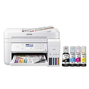 Epson EcoTank ET-3760 Wireless Color All-in-One Supertank Printer for Home Office, with Up to 2 Years of Ink Included in The Box (Renewed)