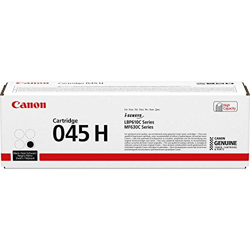 Canon 045 High Capacity Black Cartridge with Standard Capacity Cyan, Magenta and Yellow Cartridge Set for Canon LBP610 and Color imageCLASS MF630C Printers