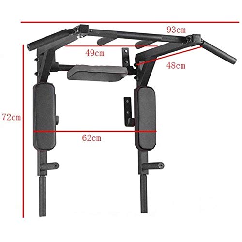 ZXNRTU Strength Training Pull-Up Bars Strength Training Dip Stands Gym Workout Strength Training Equipment Multifunctional Fitness Bodybuilding Exerciser