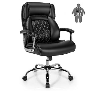 POWERSTONE Big and Tall Office Chair - 500LBS High Back Executive Desk Chair