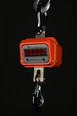 Optima Scales Heavy-Duty Crane Scale - 20000 lbs x 10 lb. LED Display