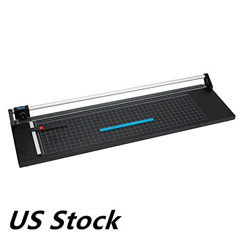 US Stock Precision Rotary Paper Cutter Trimmer, Professional Sharp Photo Paper Cutter Heavy Duty (48 inch)
