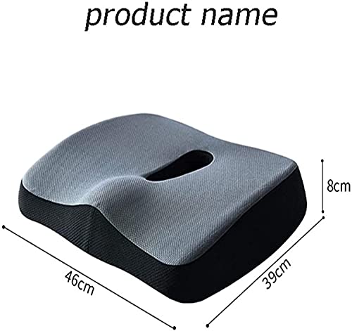 SMSOM Memory Foam Coccyx Seat Cushion for Office Chair, Gray