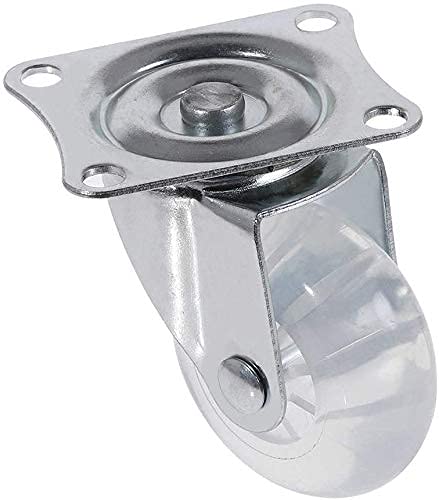 4 Pieces PU Caster Furniture Wheel - Heavy Duty & Mute
