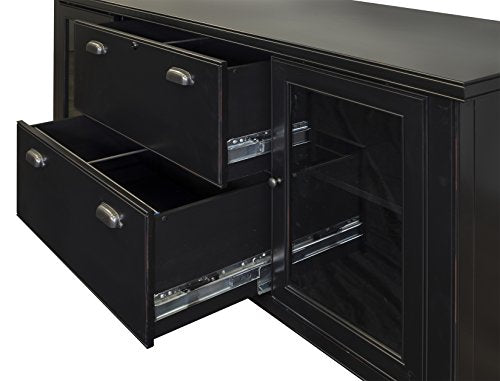 Martin Furniture Tribeca Loft Storage Credenza, Black