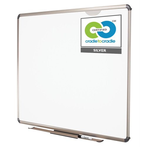 Quartet Euro Prestige Premium Magnetic Duramax Porcelain Total Erase Dry-Erase Board, 4 x 3 Feet, Aluminum/Titanium Finish Frame (P564T)