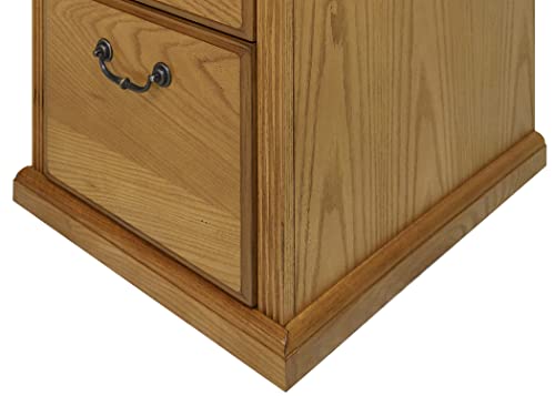 Martin Furniture Huntington Oxford 4-Drawer File Cabinet, Wheat Finish