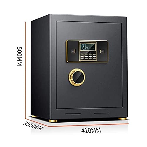 Jiaong Digital Electronic Safe Box Digital Keypad Solid Steel Lock Box Cabinets Protect Home Office Hotel Jewelry Cash Storage Small Value Safe (Color : Brown)