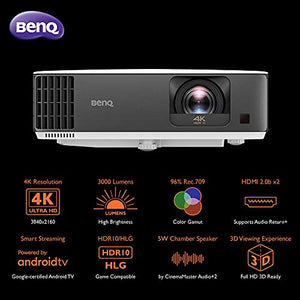 BenQ TK700STi 4K HDR Gaming Projector | Low Input Lag | 3000lm | 100” at 6.5 ft | PS5, Xbox Series X Compatible