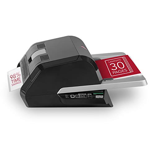 GBC Foton 30 Automated Pouch-Free Laminator with Starter Film-Cartridge - Black, 9.6" x 22.7" x 18.8