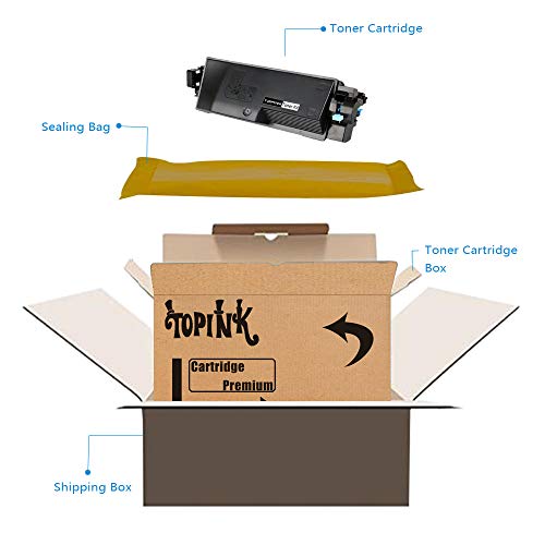 TopInk TK-5282 Replacement for Kyocera ECOSYS M6635cidn Printer Toner Cartridge High Yield-4 Pack(BK/C/M/Y)
