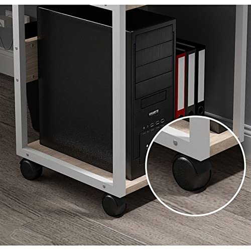LOVULIFE Computer Tower Stand Printer Table with Extended Desktop Host Storage Shelf