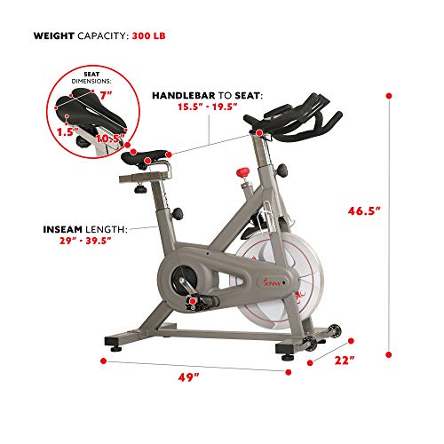 Sunny Health & Fitness Synergy Magnetic Indoor Cycling Bike Synergy Pro