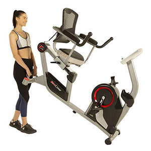 Fitness Reality X-Class 450SL Bluetooth Smart Technology Magnetic Recumbent Exercise Bike with 24 Workout Programs and Free App