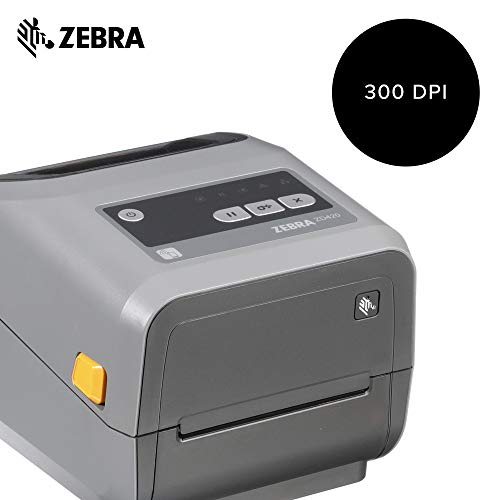 Zebra - ZD420t Thermal Transfer Desktop Printer for Labels and Barcodes - Print Width 4 in - 203 dpi - Interface: Bluetooth, Ethernet, USB - ZD42042-T01E00EZ