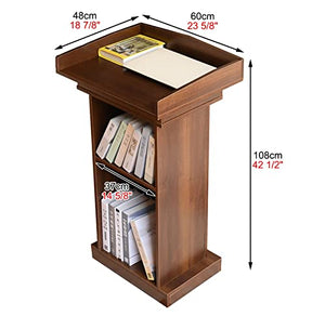 CMYUN Solid Wood Lectern Podium Stand