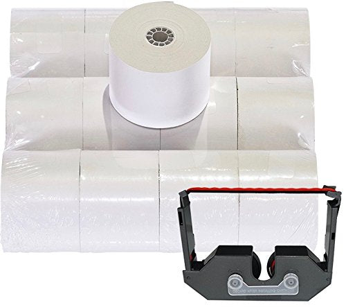 Top of The Line Monroe UltimateX Heavy Duty 12-Digit Print/Display Printing Calculator (Calculator with Ribbons, Paper and Foam Wedge, Black)