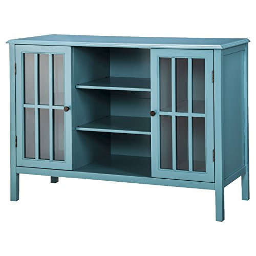 Windham Two Door With shelves Storage Cabinet - Teal