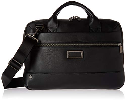 Briggs & Riley @ Work-Leather Brief, Black, Slim
