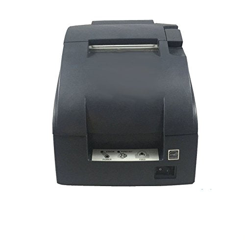 TM-U220B, Impact, two-color printing, 6 lps, USB interface, Auto-cutter, Solid Cover, Dark gray