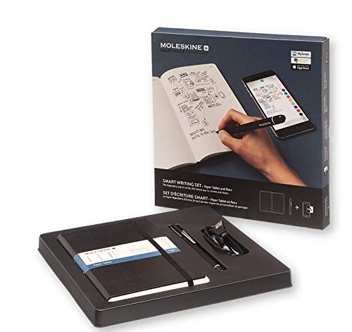 Moleskine Pen+ Smart Writing Set Pen & Dotted Smart Notebook - Use with Moleskine App for Digitally Storing Notes (Only compatible with Moleskine Smart Notebooks)