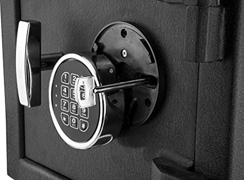 BARSKA AX13718 Digital Multi-User Keypad Security Depository Drop Safe with Front Load for Cash, Money, Mail, Business