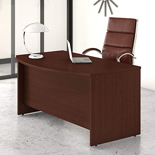 Bush Business Furniture Studio C Bow Front Desk, 60W x 36D, Harvest Cherry