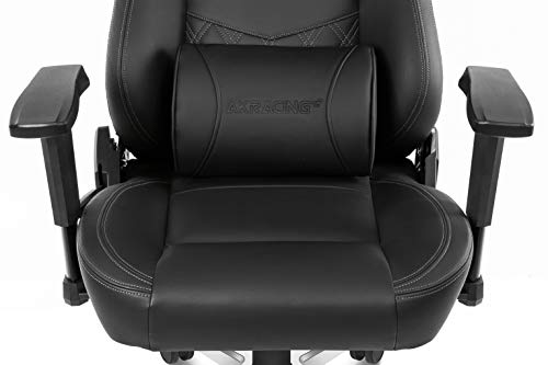 AKRacing Onyx Deluxe Executive Real Leather Desk Chair - Black
