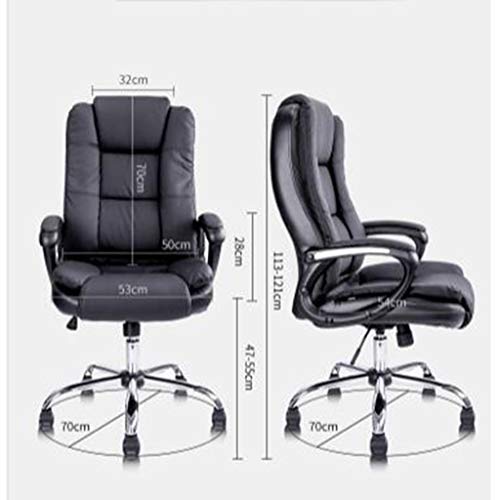 Desk Chairs Ergonomic Swivel Office Computer Chair - Black (Size: 70x70x121cm)