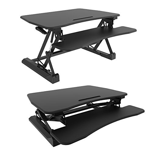 TOUCHXEL Stand Up Desk Converter 12 Level Height Adjustable Riser Workstation