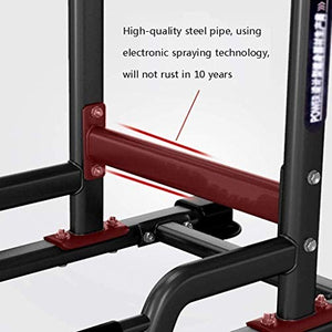 Power Tower Home Strength Training Fitness Workout Station Heavy Duty Power Tower Pull Up Bars Pushup Stands Multi-Function Strength Training Equipment Children Pull-ups, (Color : Black)