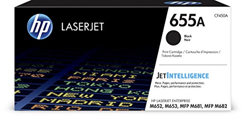 HP 655A (CF450A) Black Toner Cartridge for HP Color LaserJet Enterprise M652 M653 M681 M682
