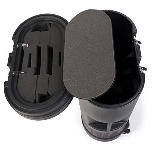 39" Tall Oval Trade Show Large Hard Case with Twist Latches & Wheels for Pop Up Trade Show Display Stand