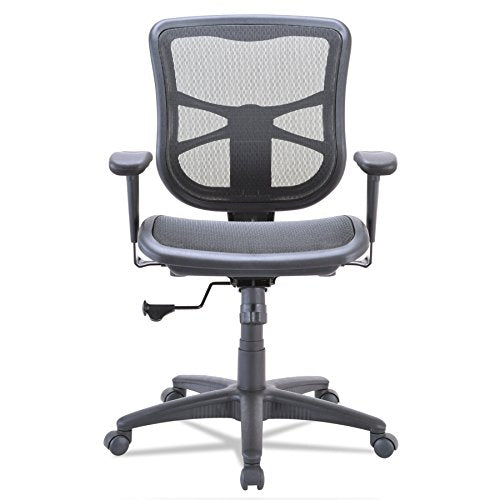 Alera ALEEL42B18 Elusion Series Air Mesh Mid-Back Swivel/Tilt Chair, Black