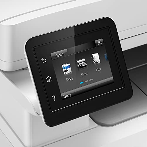 HP Laserjet Pro MFP M283cdwD All-in-One Wireless Color Laser Printer, White - Print Scan Copy Fax - 22 ppm, 2.7" Touchscreen, Auto 2-Sided Printing, 50-Sheet ADF, Ethernet, Cbmou Printer_Cable
