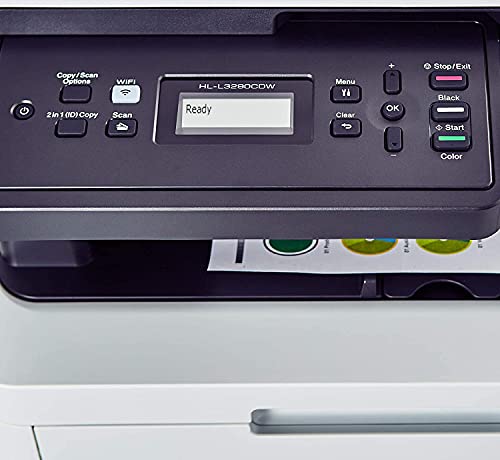 Premium Brother HL-L3200CDW Series Compact All-in-One Digital Color Printer I Print Copy Scan I Wireless I Mobile Printing I Auto 2-Sided Printing I 25 PPM I 250 Sheets/Tray + Delca Printer Cable