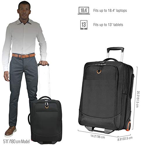 EVERKI Wheeled 420 Carry-on 18.4-Inch Gaming or Workstation Laptop Trolley, Business Professional, Gamer (EKB420)