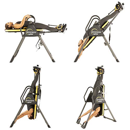 IRONMAN Gravity 5000 Highest Weight Capacity Inversion Table with NO Pinch Airsoft Ankle Holder and SURELOCK Ratchet System