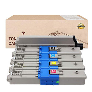 InkFenm Compatible Toner Cartridges Replacement for OKI CX2731MFP 44469813 44469739 44469738 44469737 Toner Cartridges for OKI Docucentre CX2731MFP Laser Printer,4color