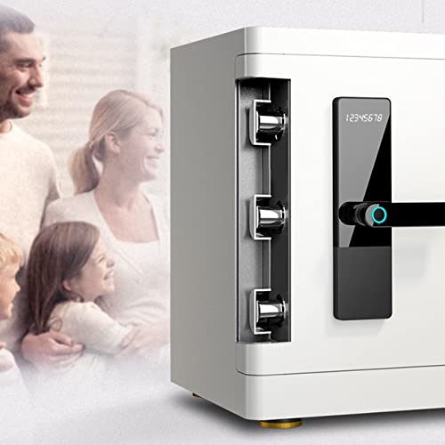 JTKDL Safe Box, Security Fingerprint Biometric Safe, Anti-Theft Cabinet Safe for Home Office, Secure Documents Jewelry Valuables