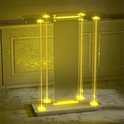 None Lectern Podium Stand with LED Lights - Large Church Chanting Desk