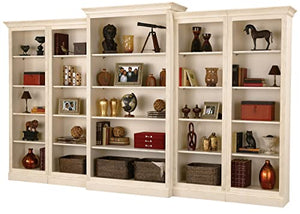 Howard Miller Oxford Center Bookcase 920-006 - Antique Vanilla Finish, Vertical Home Décor