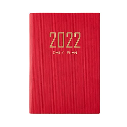 YFQHDD Time Management Schedule Book 2022 Color Calendar Dates Table Coil Planner Reminder Timetable Desk A5 Notebook (Color : A, Size : A5)