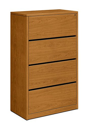 HON 4-Drawer Lateral File Cabinet, Harvest, 36x20x59-1/8-Inch
