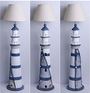 Floor Lamps Mediterranean Simple Creative Children Bedroom Floor Lamp Room Nordic Sea Lighthouse Vertical Desk Lamp Floor Standing Lamp