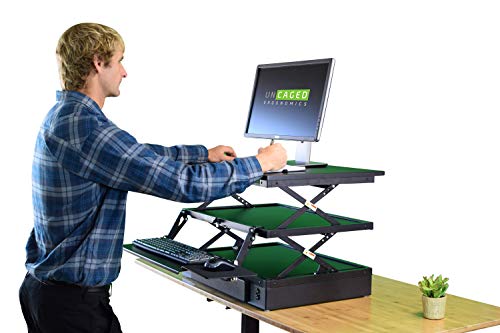 Uncaged Ergonomics CDE Desk Converter, Black