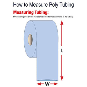Aviditi Poly Tubing Roll, 7" x 2150', 2 Mil, Clear - for Custom Sized Poly Bags